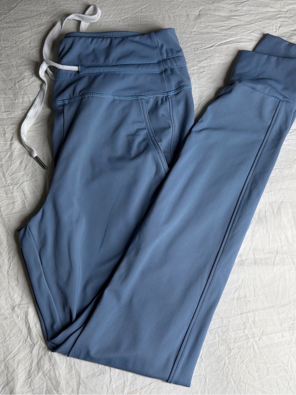 HALARA Light Blue High-Rise Drawstring Leggings